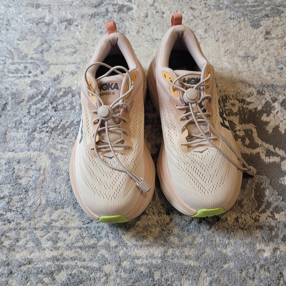 HOKA Women's Cream Running Shoes - Picture 3 of 9